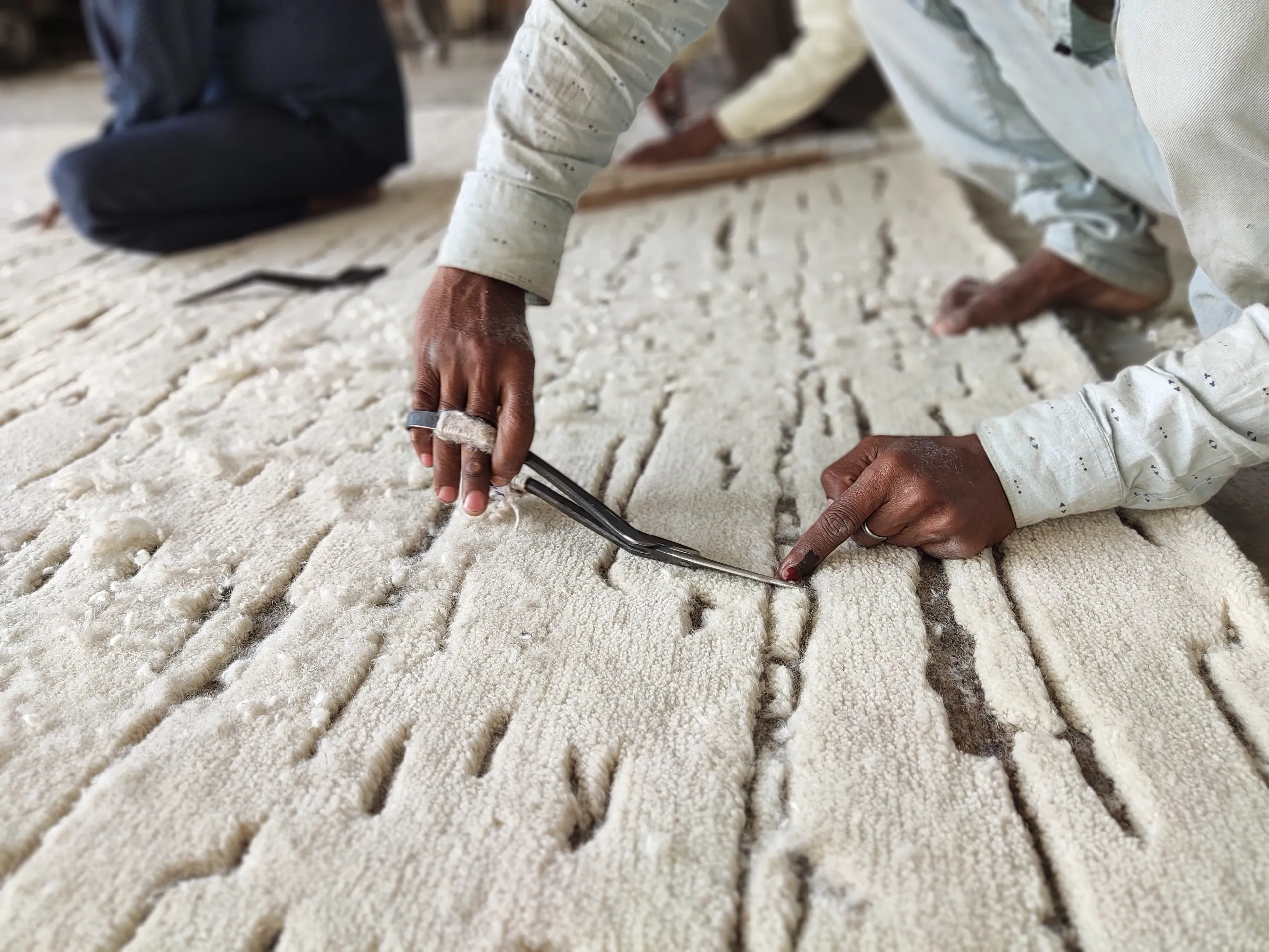 Hand-knotted heirloom rug